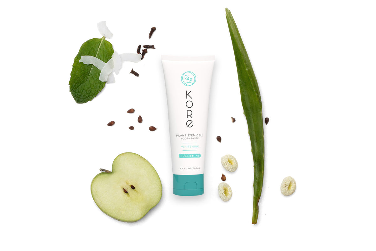 Mint Plant Stem Cell Toothpaste with ingredients